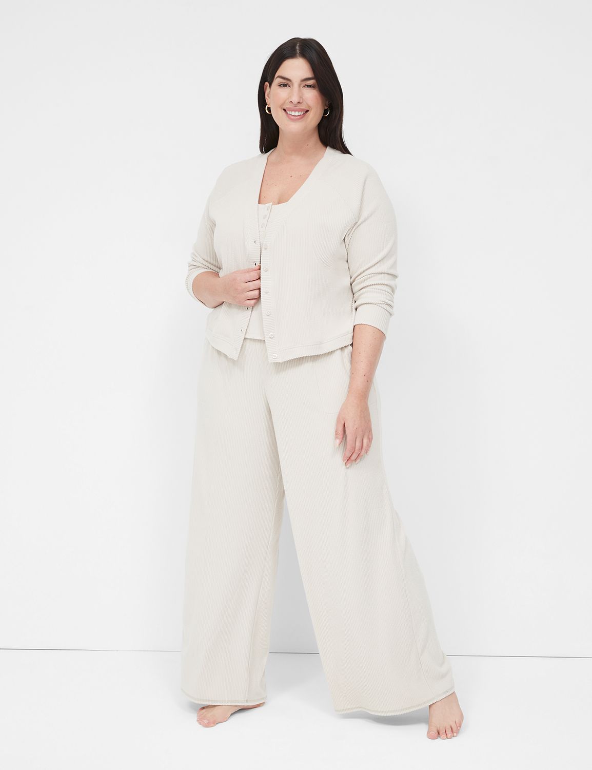 Crinkle Woven Wide Leg Pant