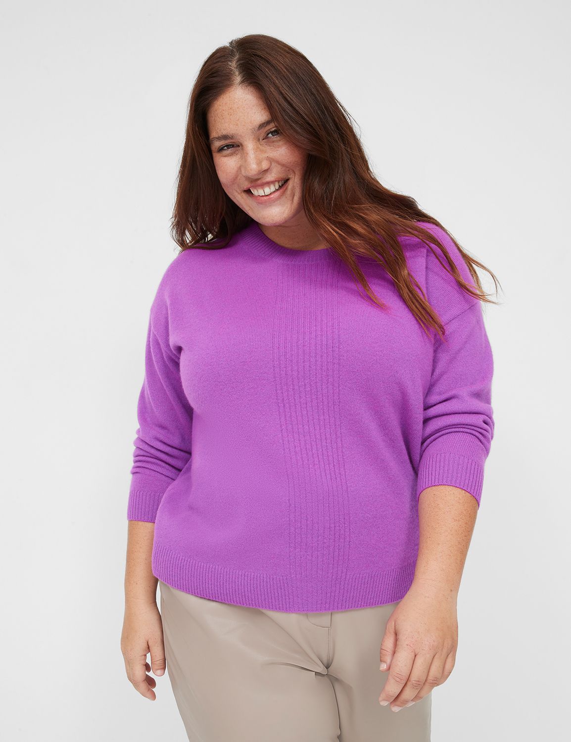 Classic Long Sleeve Cashmere Sweate Product Image 1