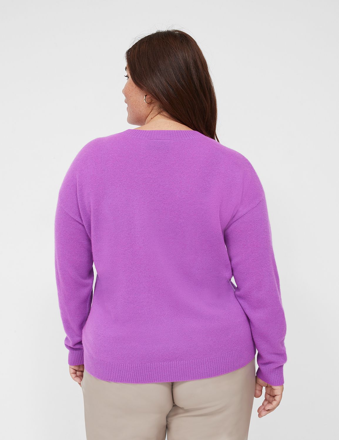 Classic Long Sleeve Cashmere Sweate Product Image 2