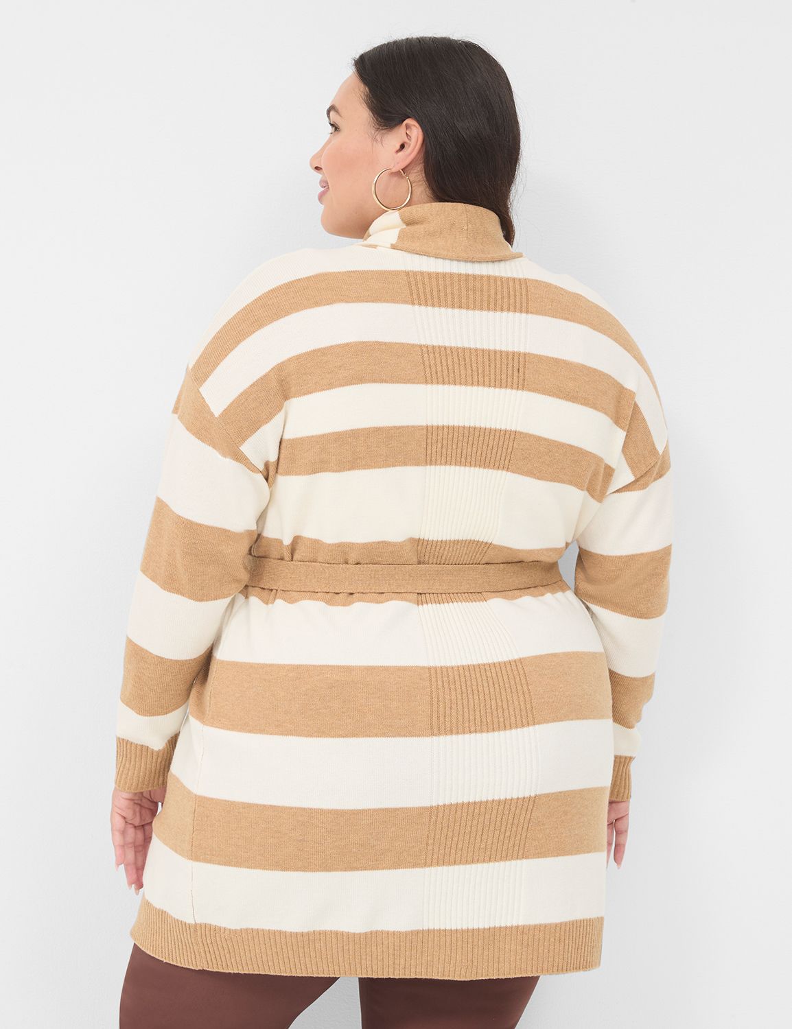 Classic Long Sleeve Belted Cardigan Product Image 2