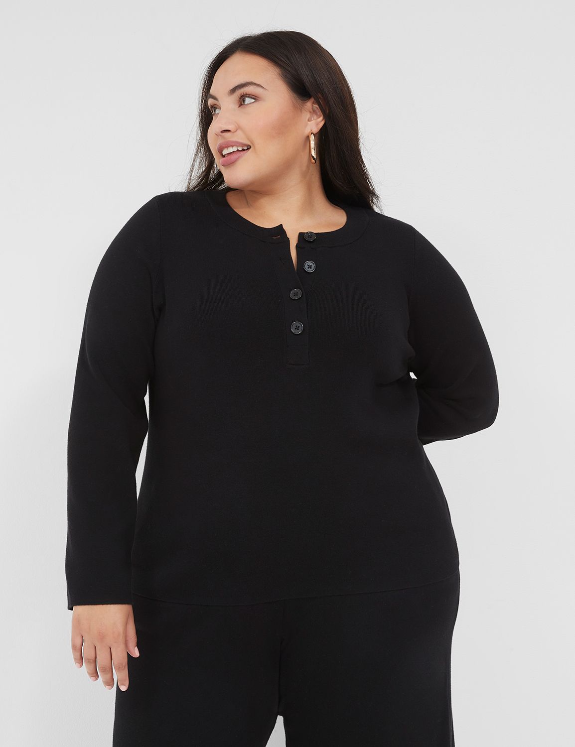 All For Me Henley Sweater main image 1