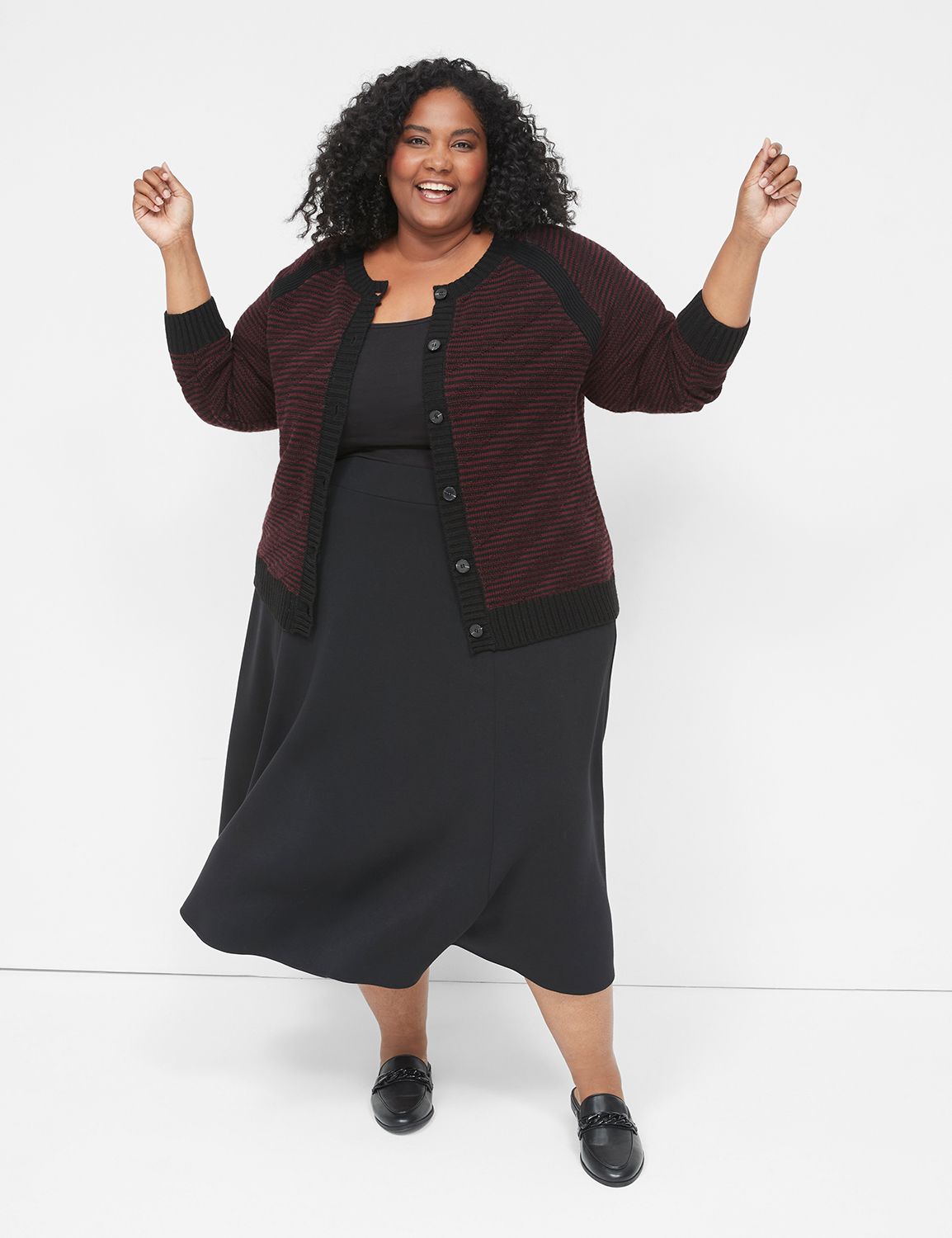 Lane bryant black cardigan store