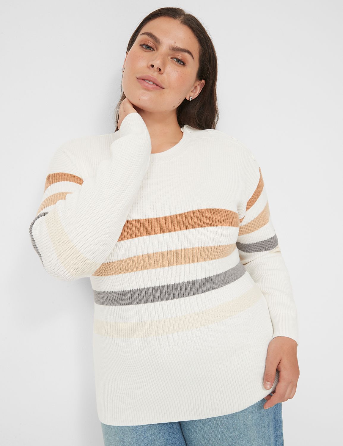 Stripe button shirt...s main image 1