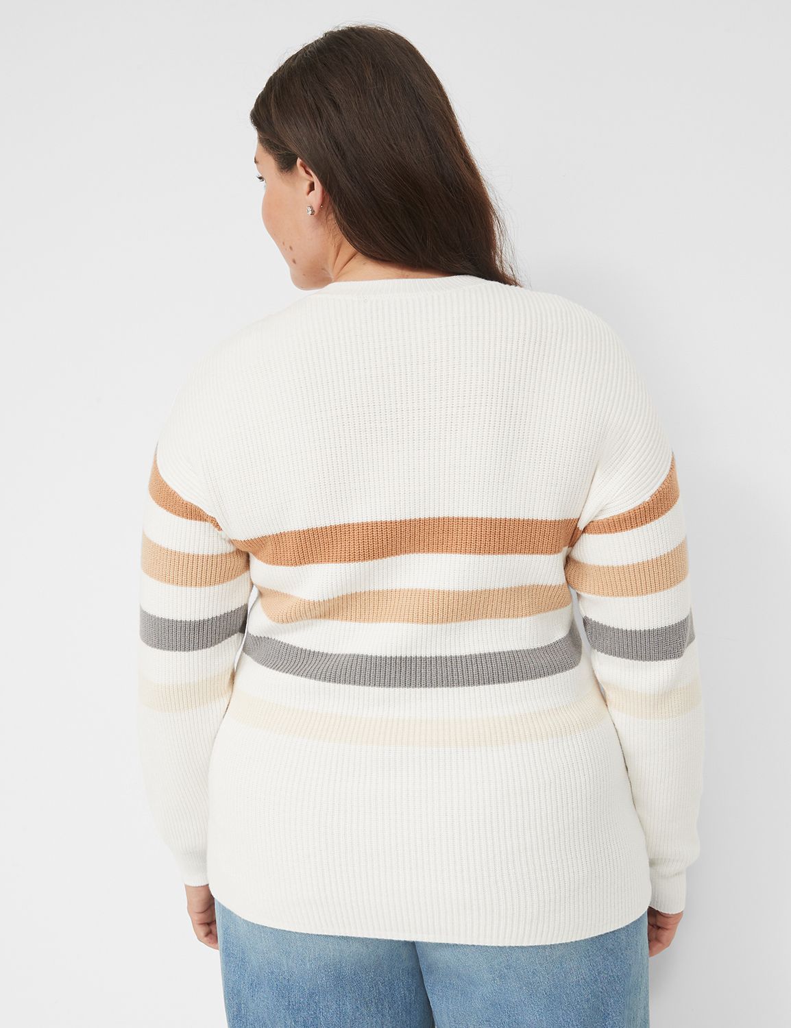 rayon stripe button blouse short sleeve retro main image 1