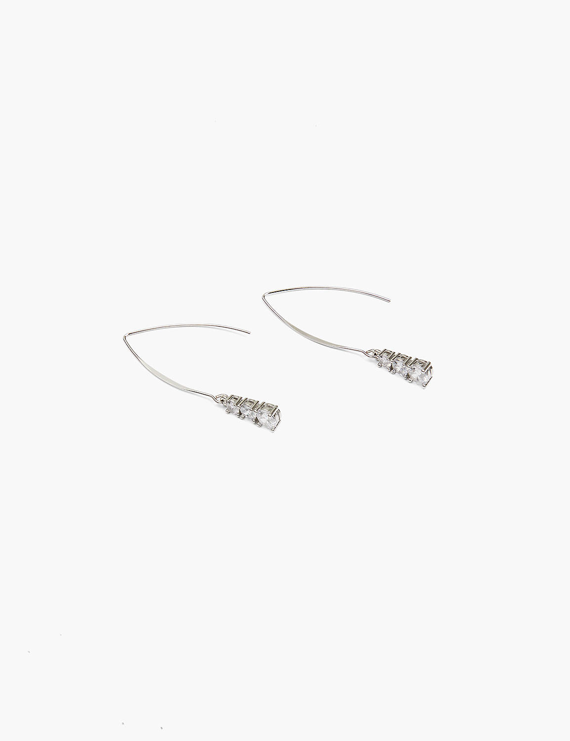 Crystal Wire Drop Earrings Product Image 1