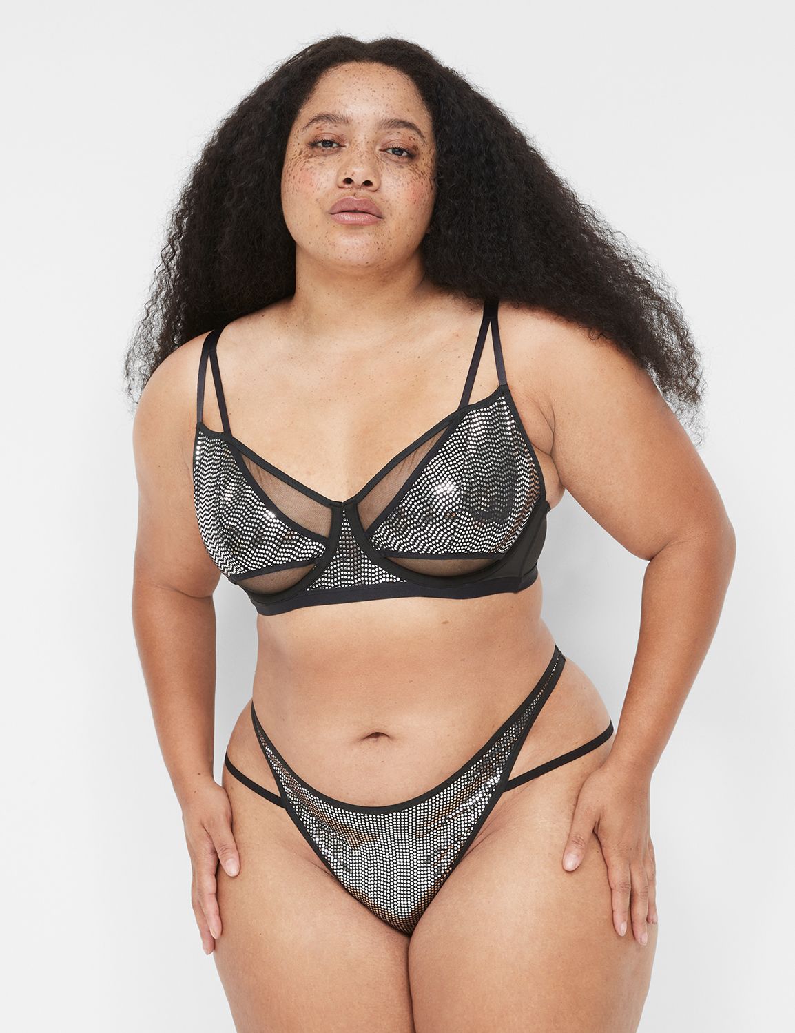 Metallic Strappy Demi 1137331 S Product Image 1