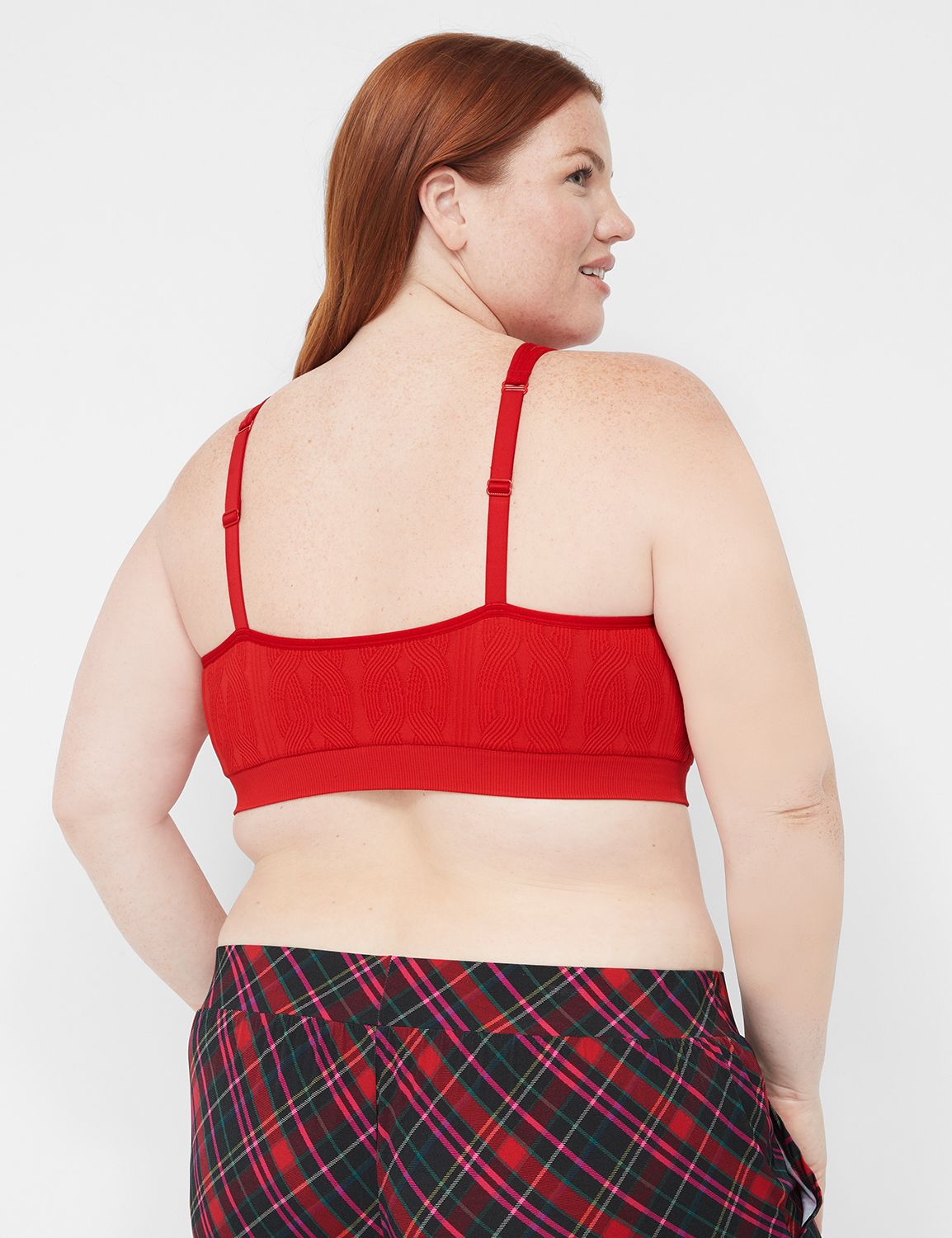 Seamless Cable Knit Bralette 113710 | LaneBryant