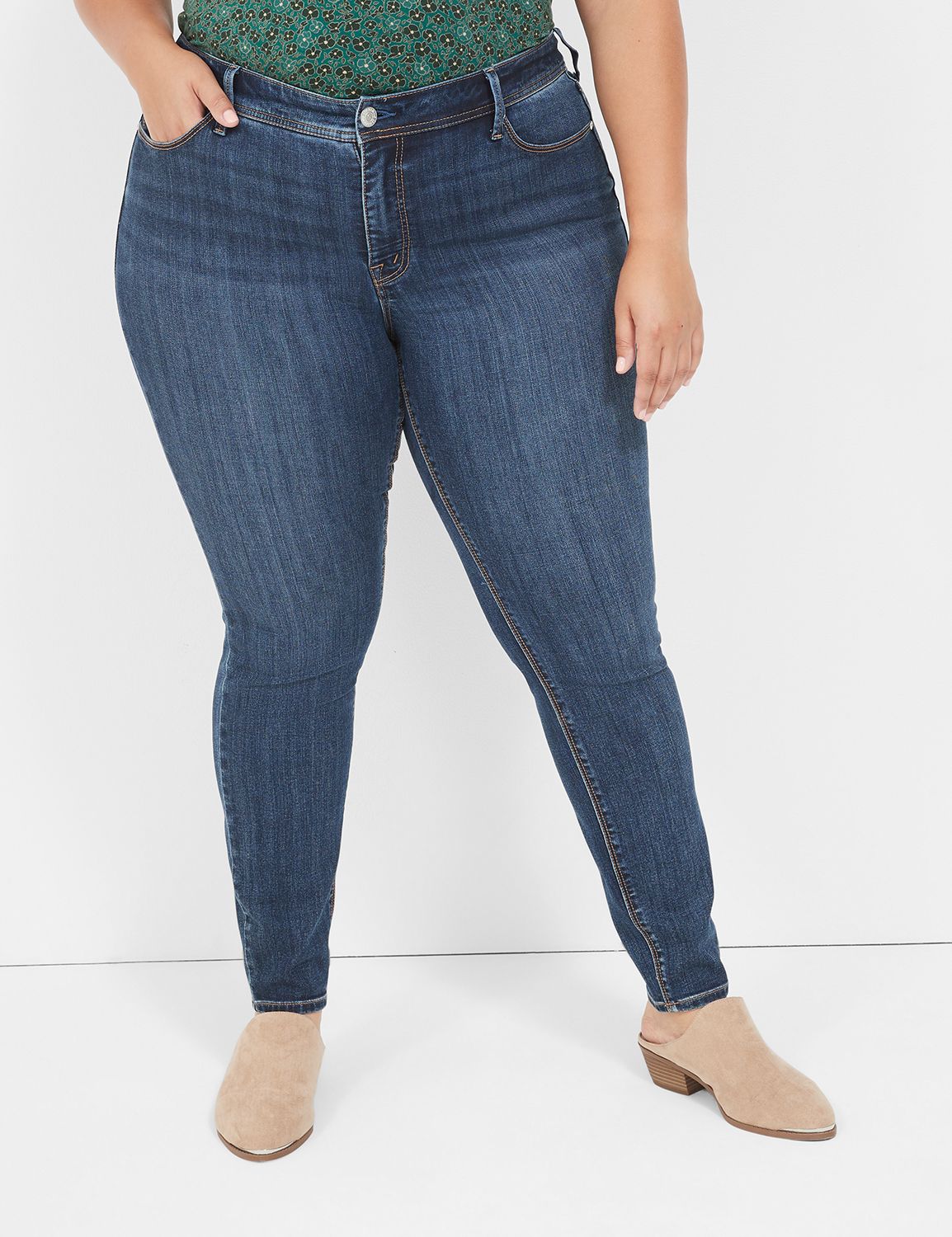 Seven7 Tummy less high rise skinny jeans size 6 for sale online