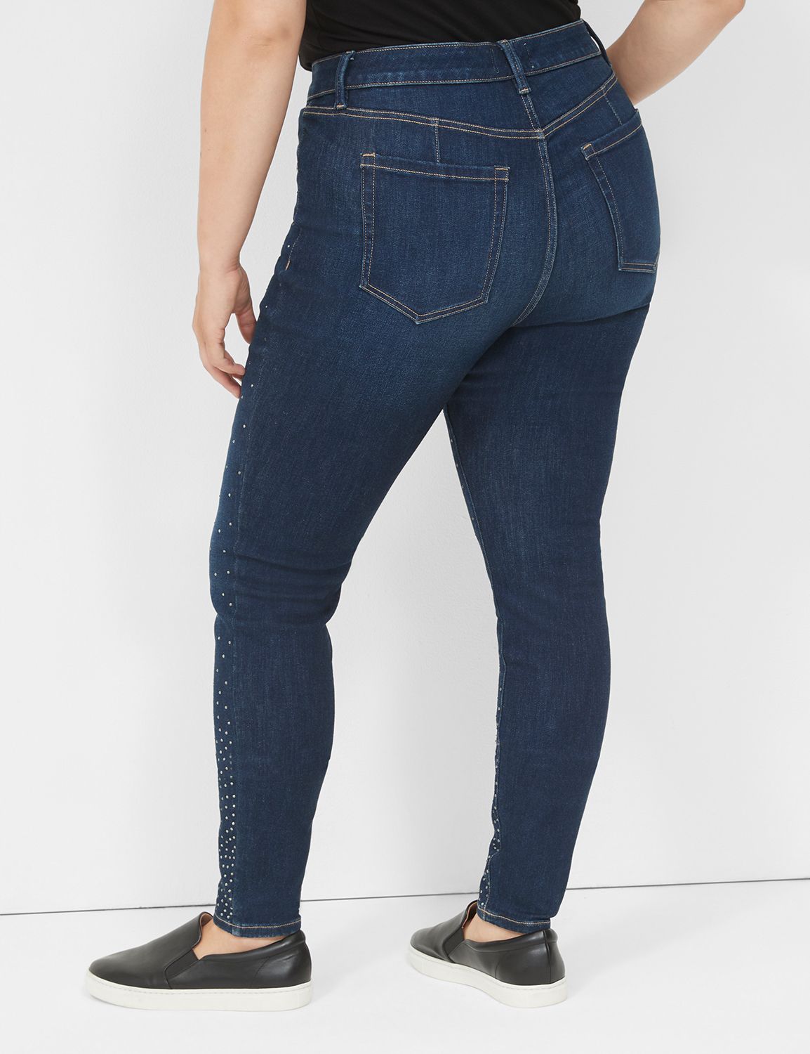 Signature Fit Skinny Jean With Rhinestones