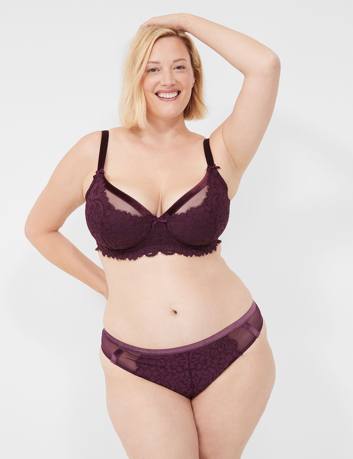 Velvet Trim Thong 1137862 Product Image 1
