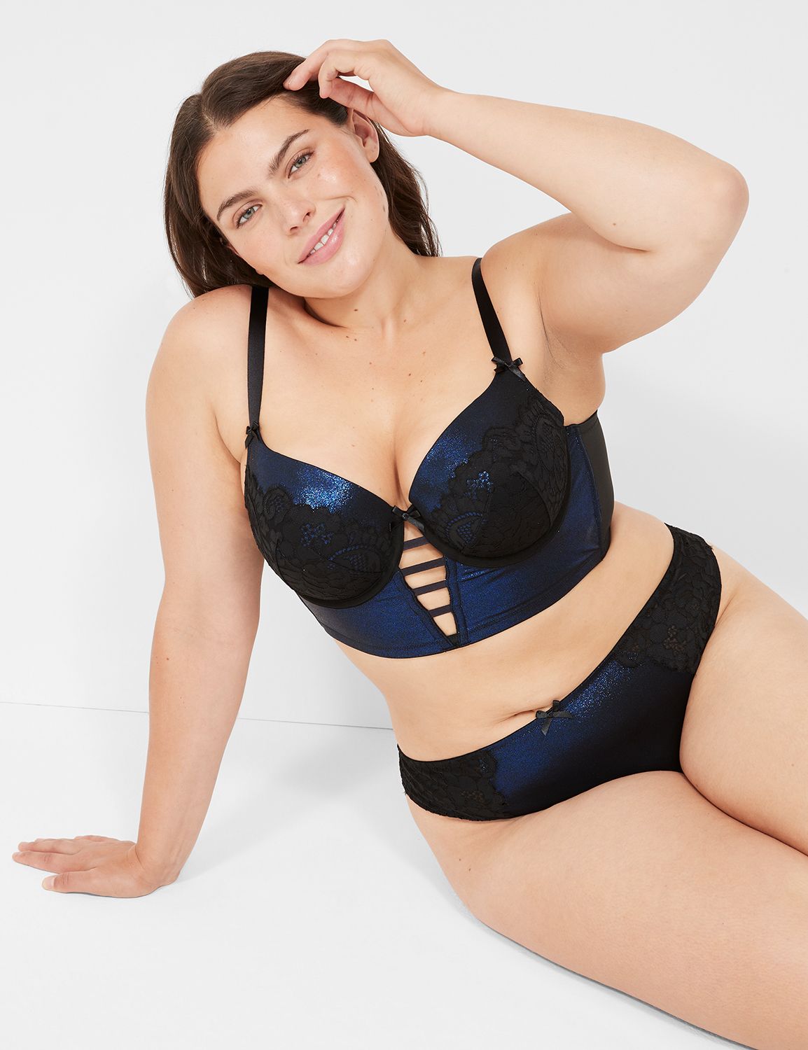 Foil Shine Boost Balconette Bra