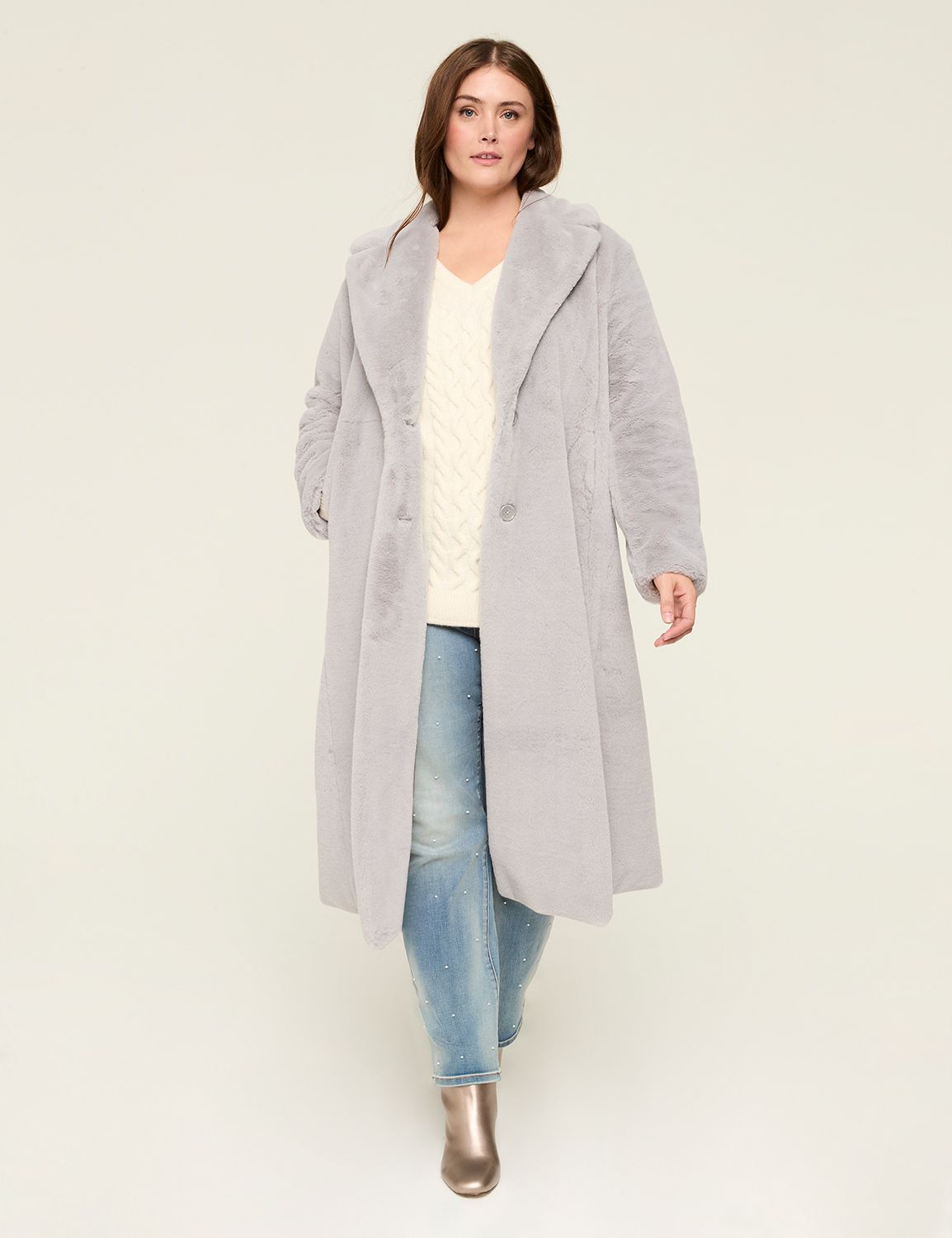 Faux Fur Long Coat