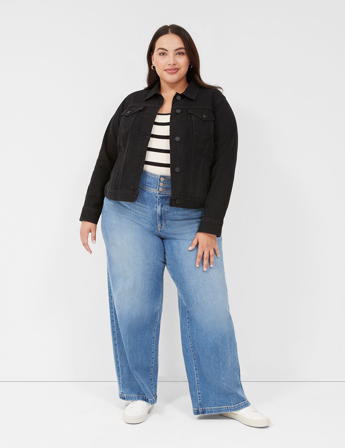 Lane bryant denim on sale jacket