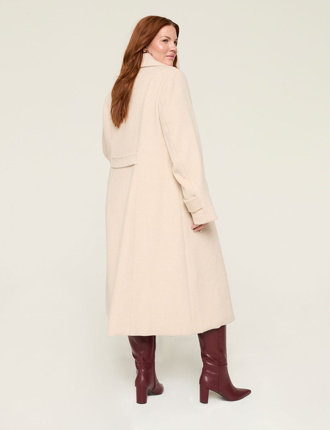 [BERNARDO] Military Faux Wool Long Product Image 2