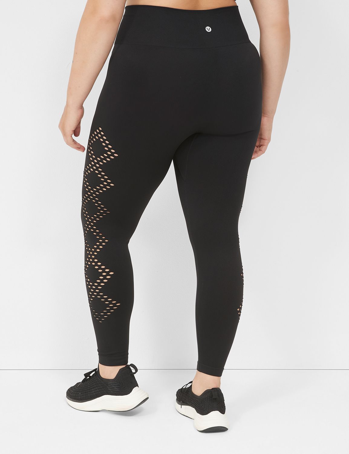 Lane Bryant Livi High-Rise Signature Stretch Capri Legging / Black