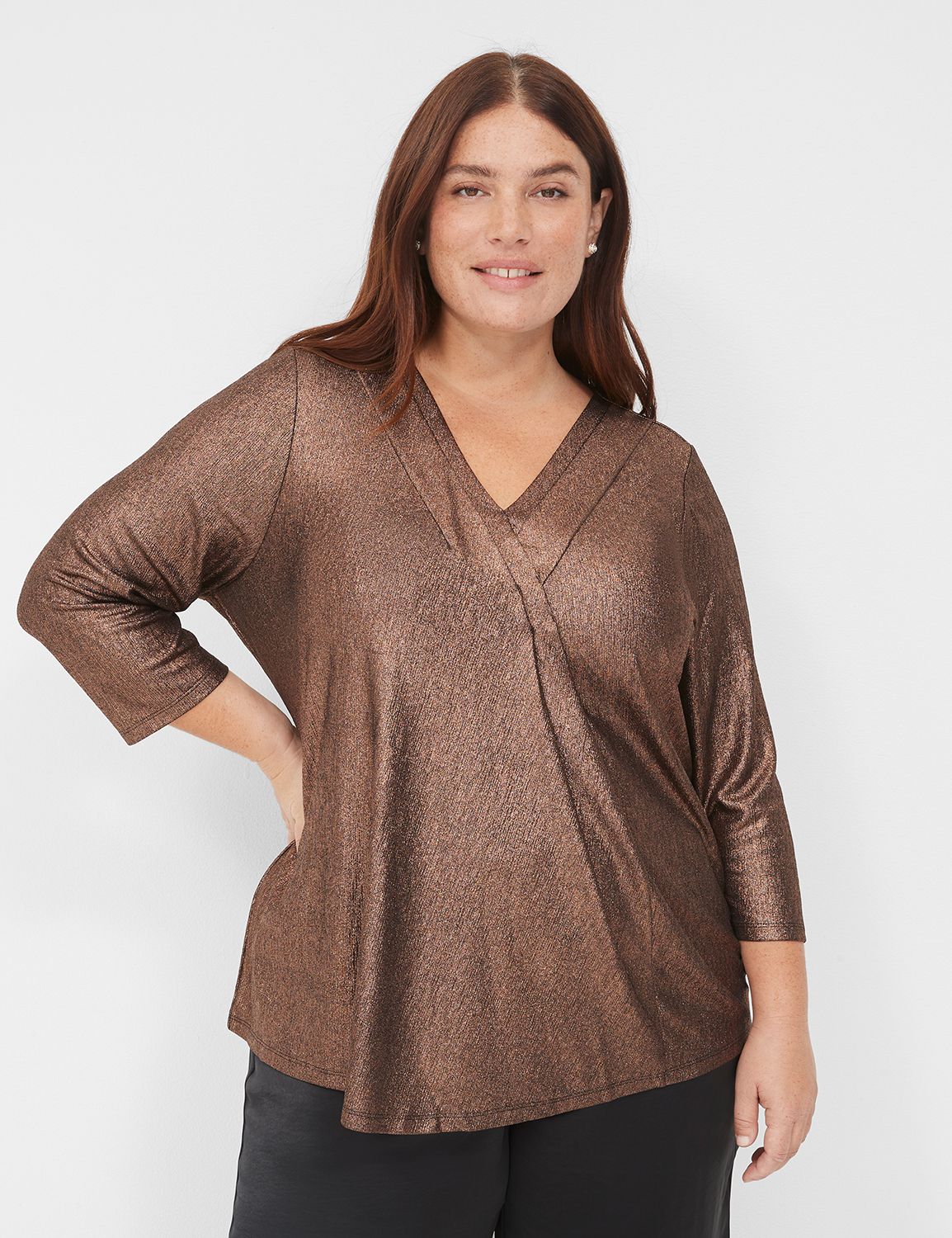 Lane bryant sequin outlet top