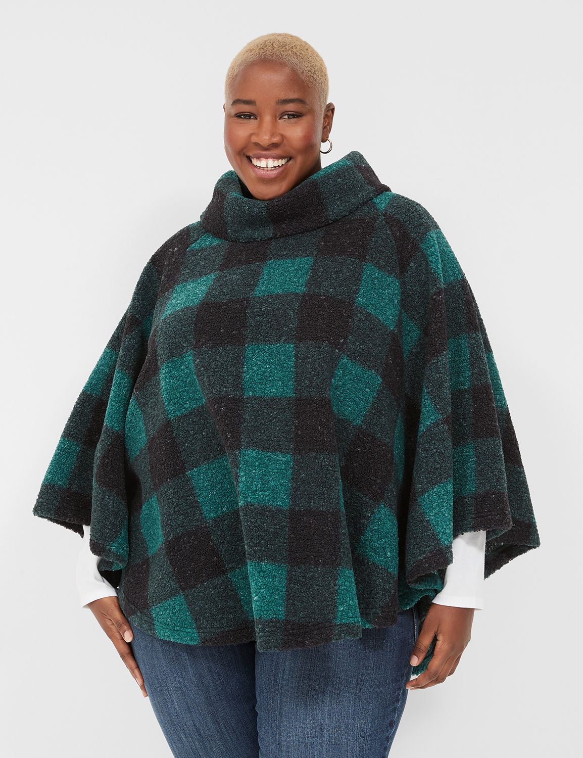 Relaxed Cowlneck Pullover Poncho