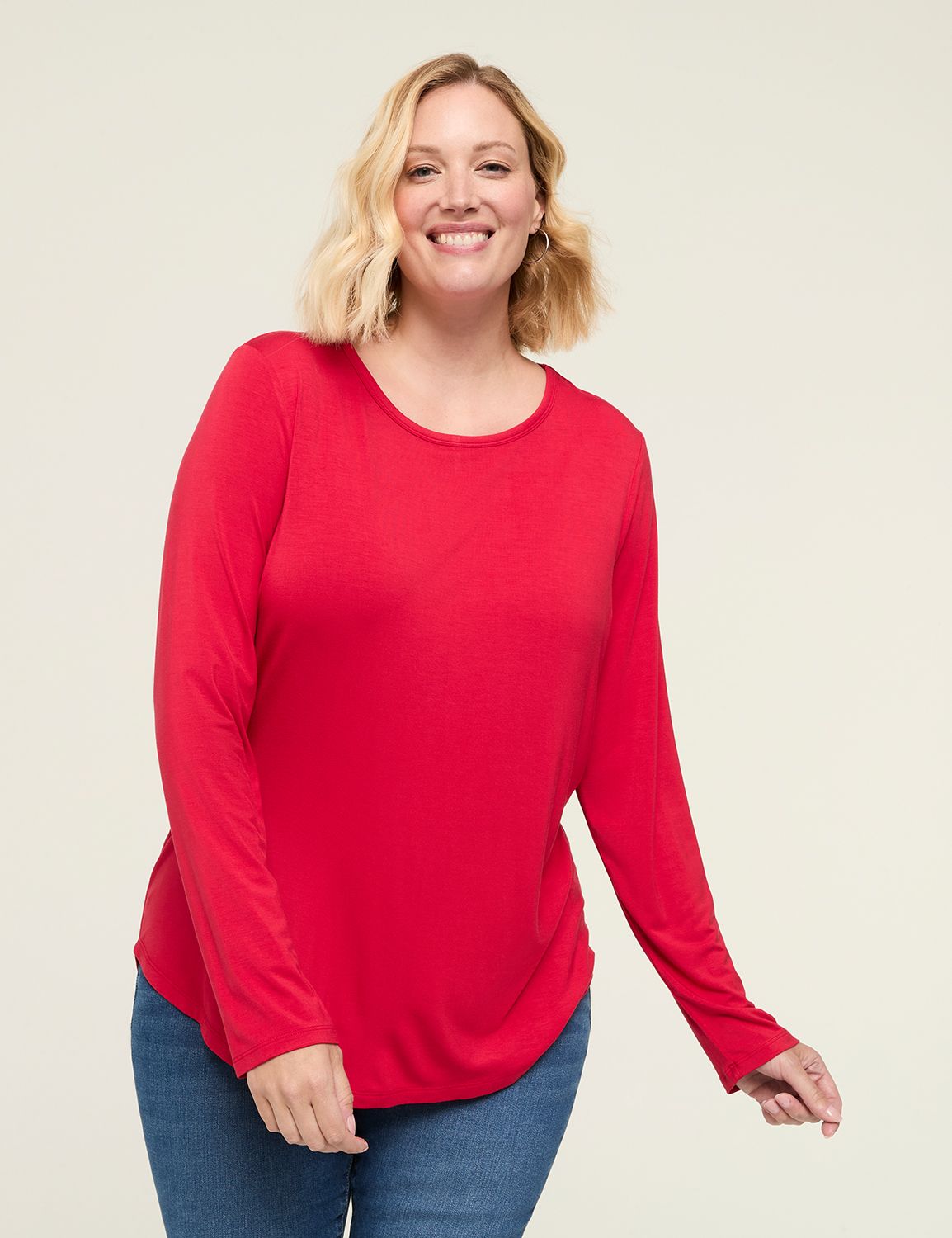 Classic Long Sleeve Crew Neck Curve Product Image 1
