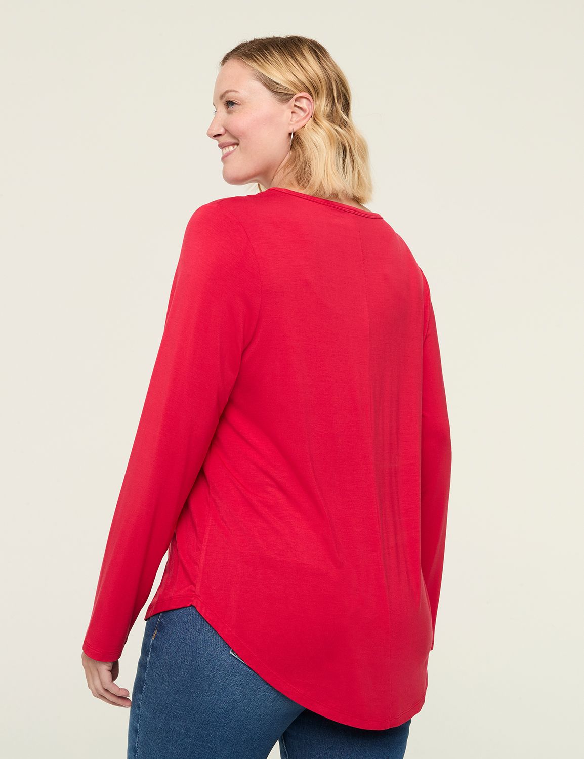 Classic Long Sleeve Crew Neck Curve Product Image 2