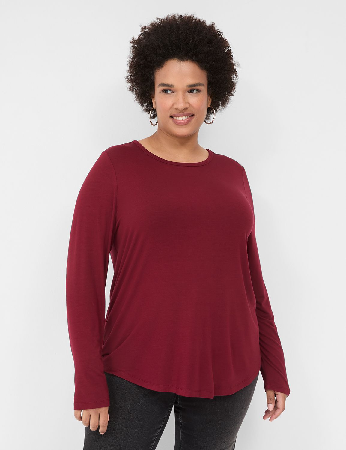 Classic Long Sleeve Crew Neck Curve Product Image 1