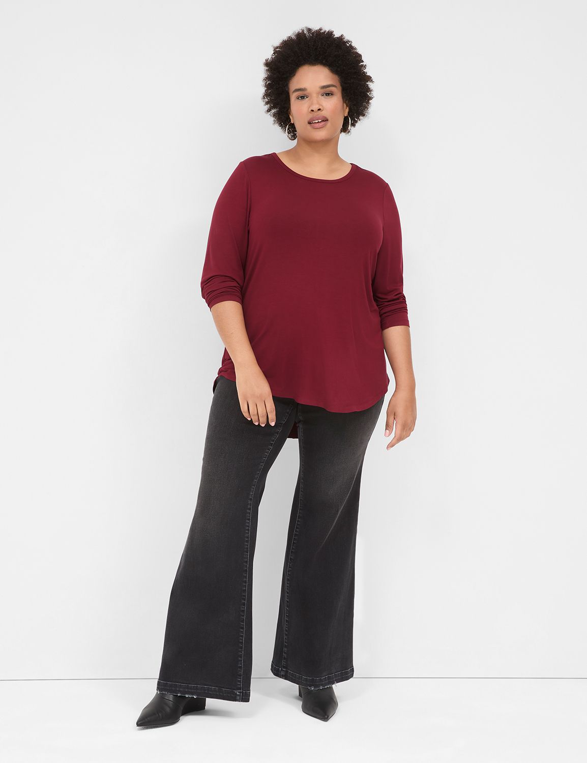 Classic Long Sleeve Crew Neck Curve Product Image 3