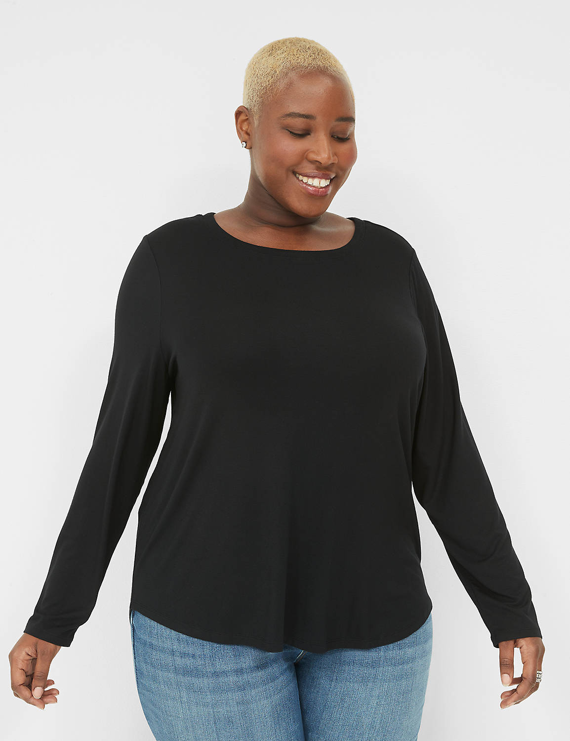 Classic Long Sleeve Crew Neck Curve Product Image 1