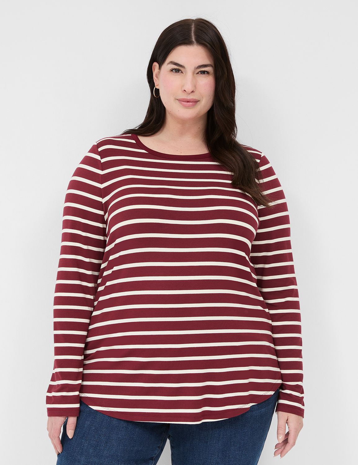 Classic Long Sleeve Crew Neck Curve Product Image 1