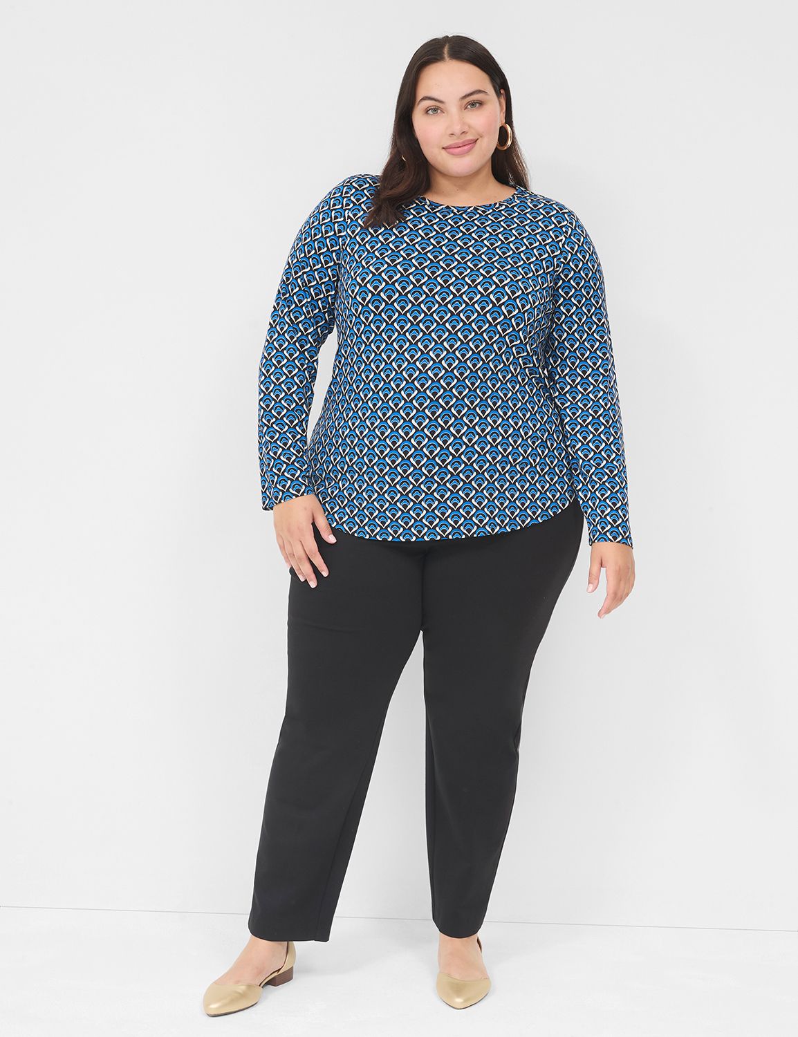 Classic Long Sleeve Crew Neck Curve Product Image 3