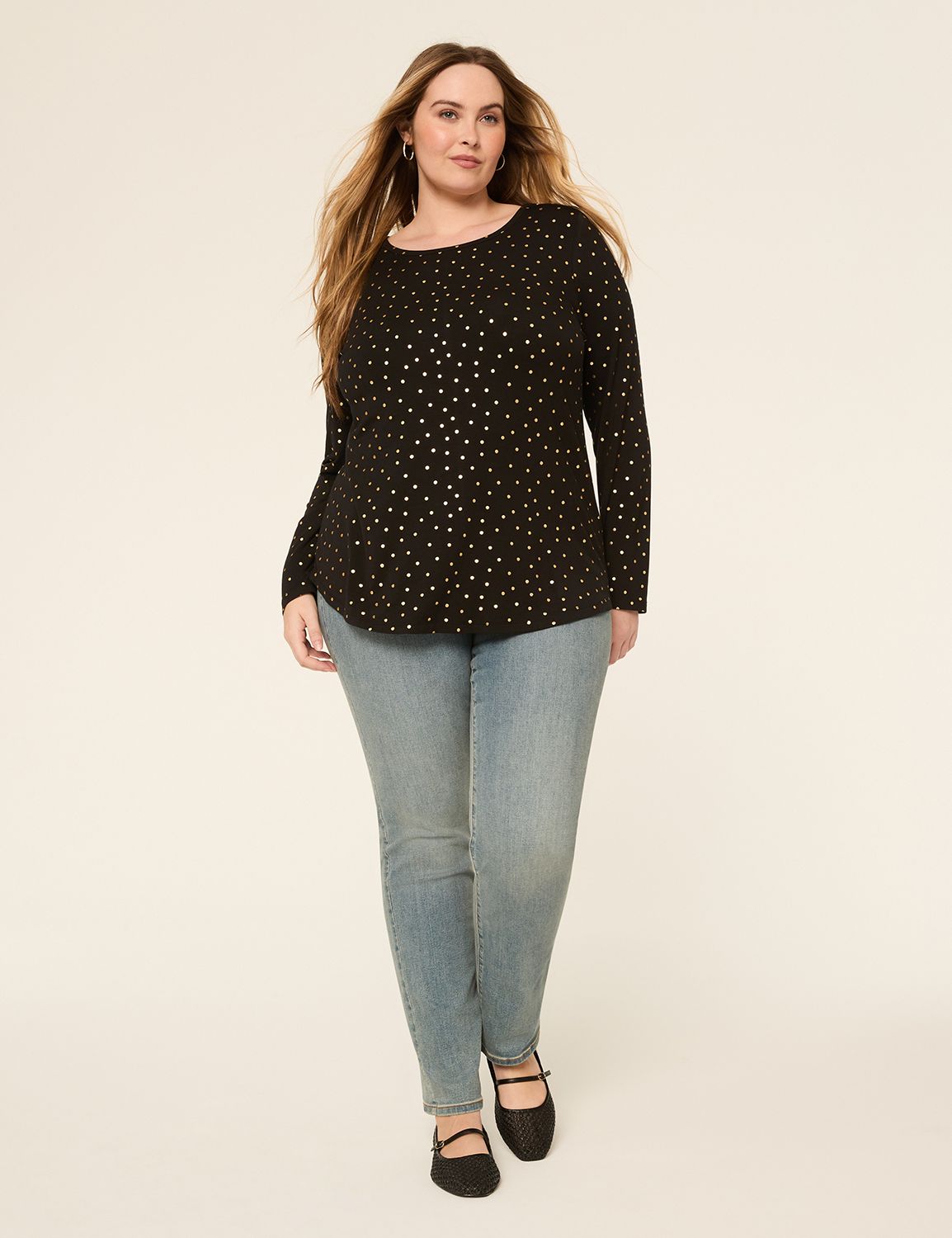 Classic Long Sleeve Crew Neck Curve Product Image 3