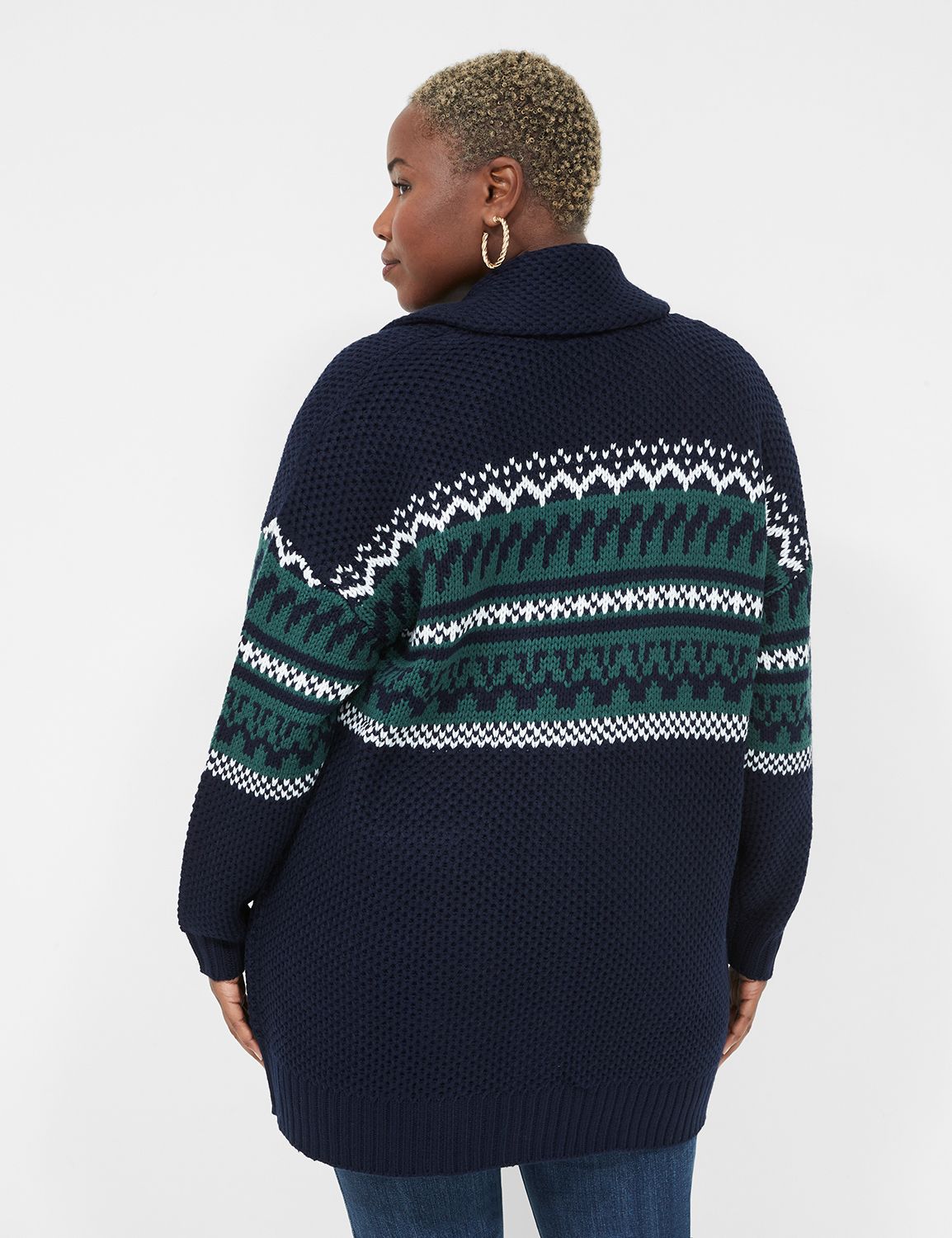 Wide Shawl Collared Cardigan in Sand