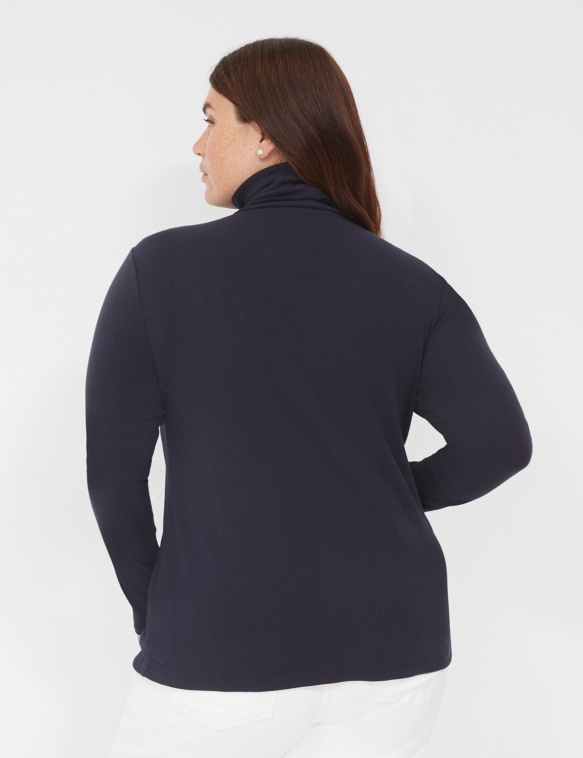 Fitted Long Sleeve Turtleneck Top F Product Image 2