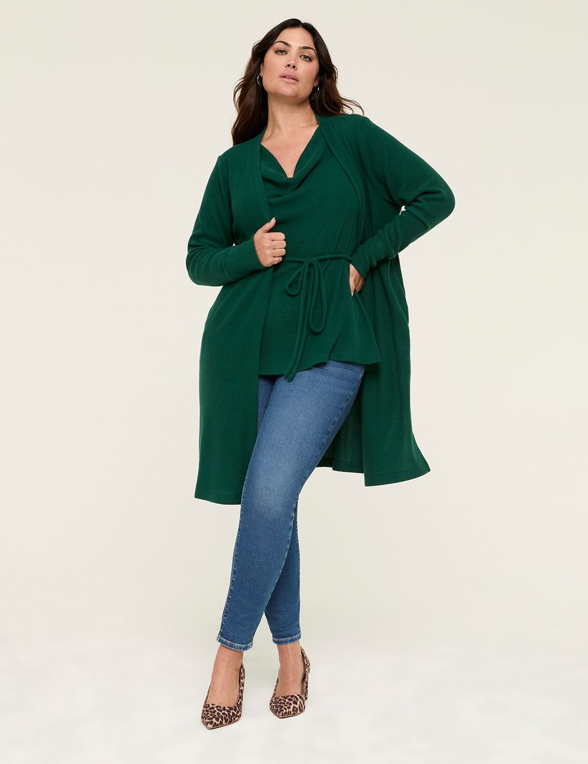 Cozy Long Sleeve Open Front Duster