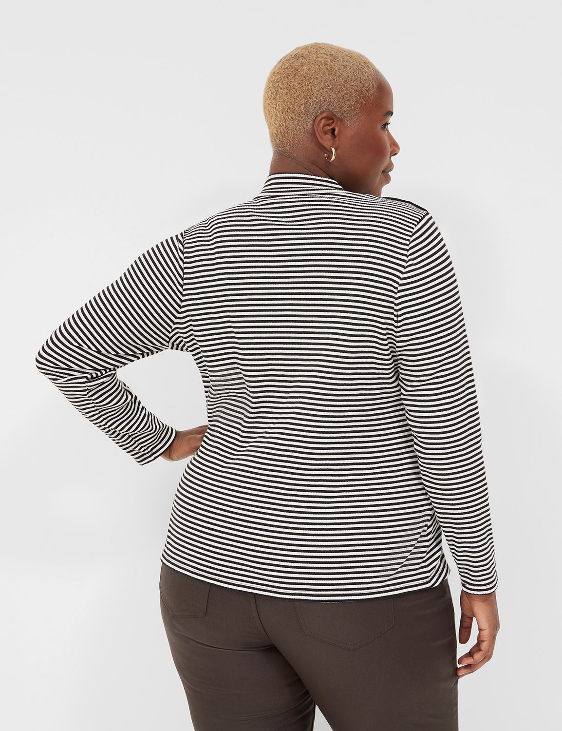 Fitted Long Sleeve Turtleneck Top 1 Product Image 2