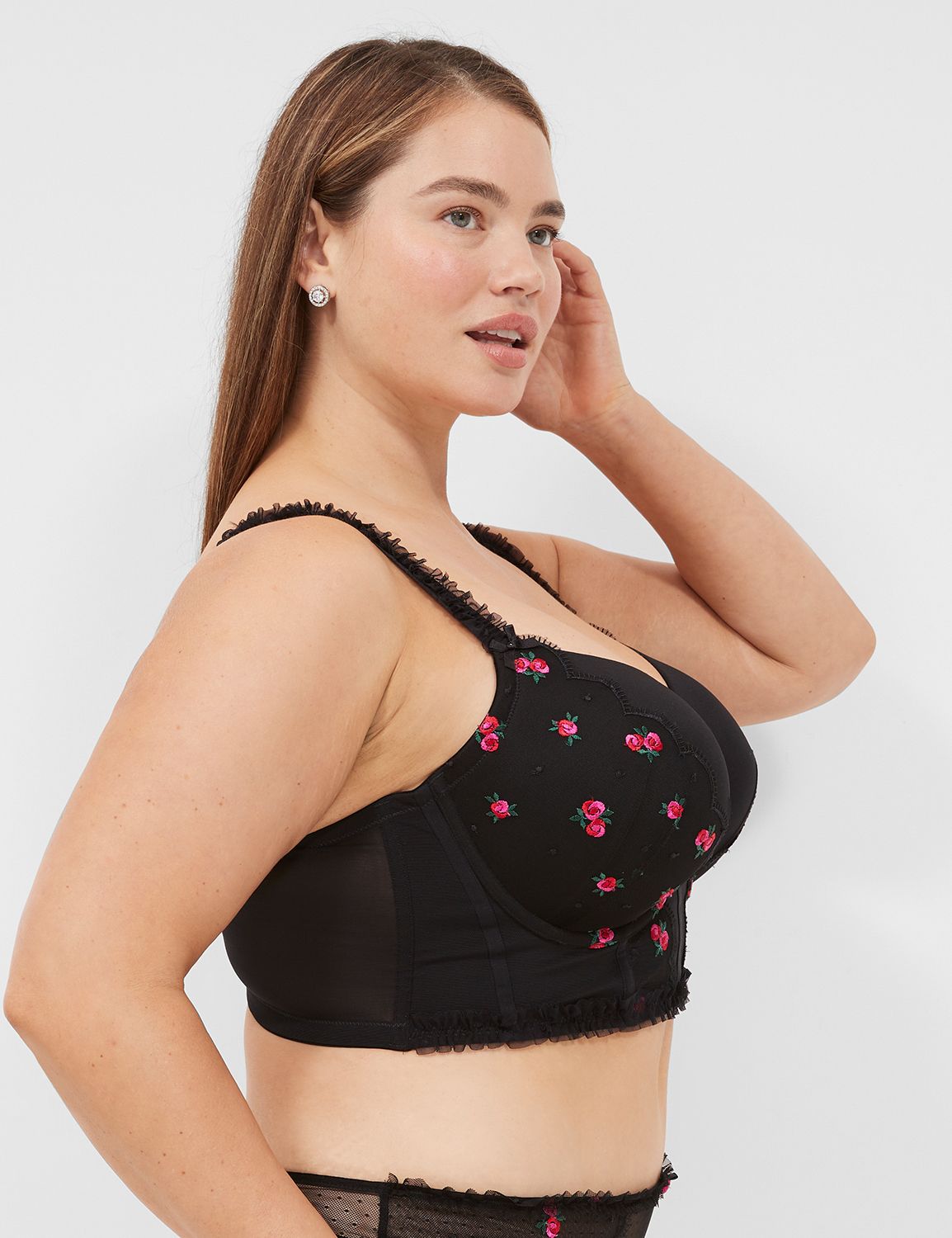 Longline Balc with Ruffle Trim 1137 Product Image 3