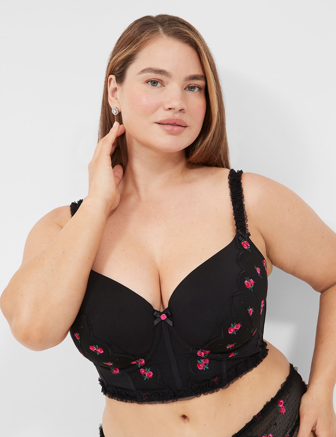 Longline Balc with Ruffle Trim 1137 Product Image 4