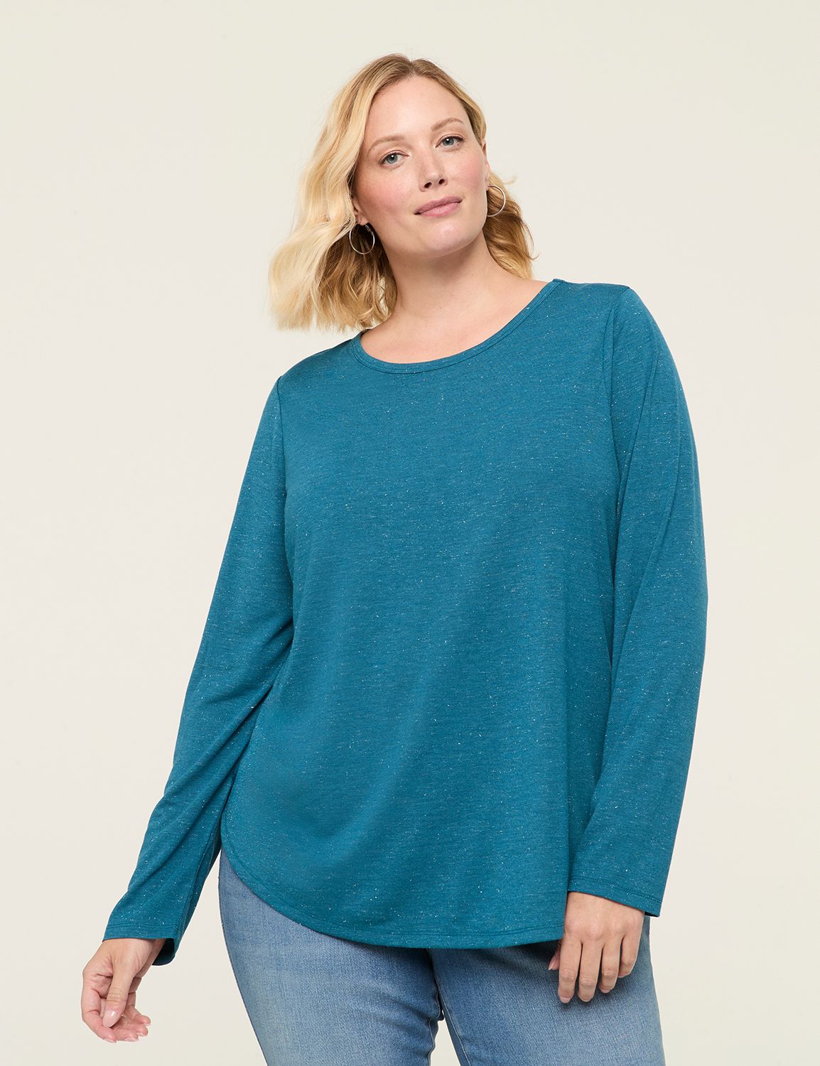 Classic Long Sleeve Crew Neck Curve Product Image 1