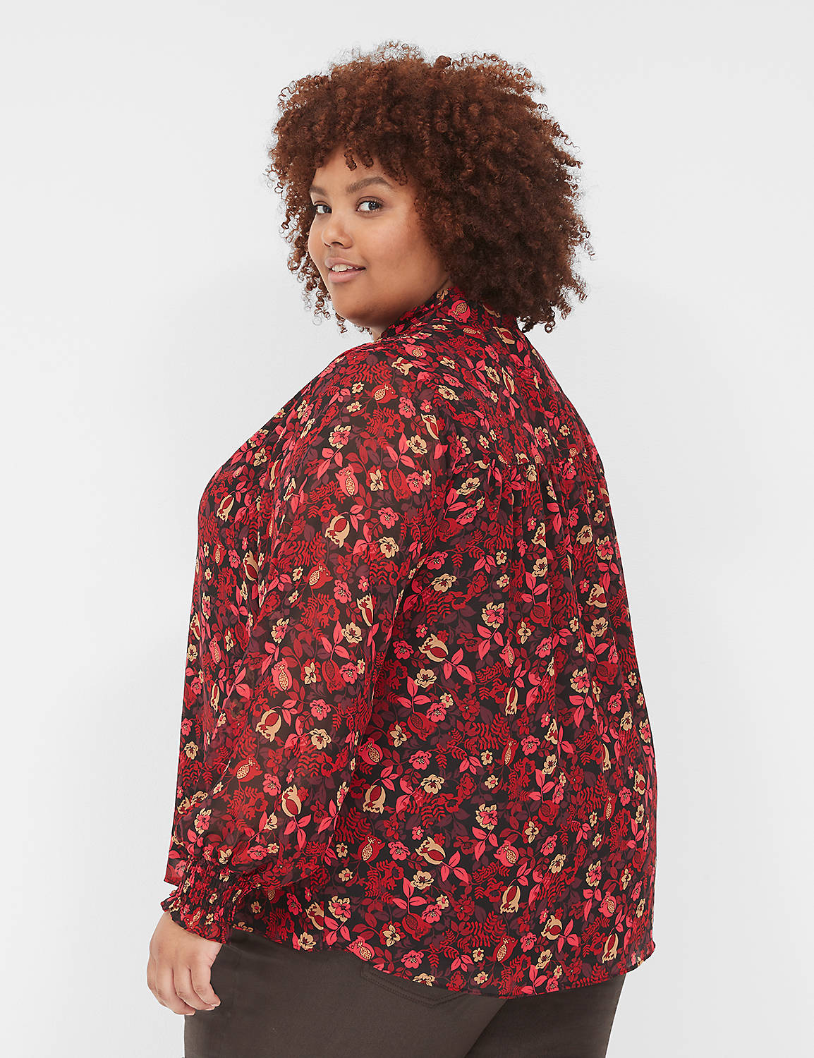 Long Sleeve Popover with Smocked Sh Product Image 2