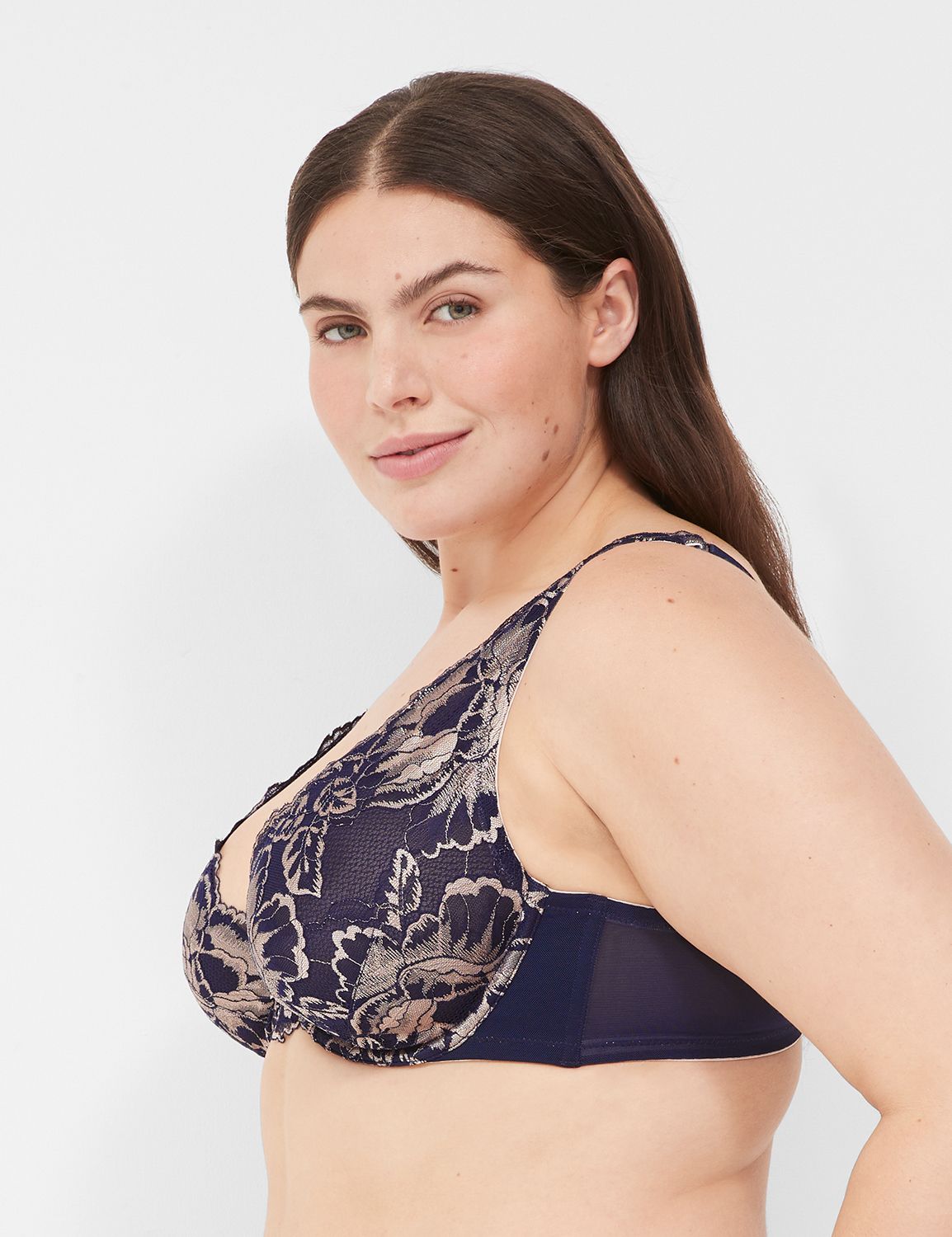 Smooth Unlined Plunge Bold Blooms 1 Product Image 3