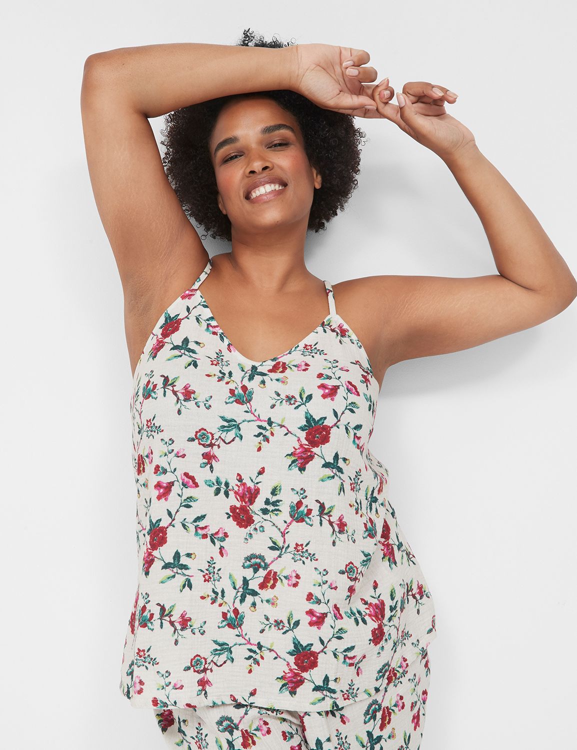 Crinkle Woven Sleep Cami