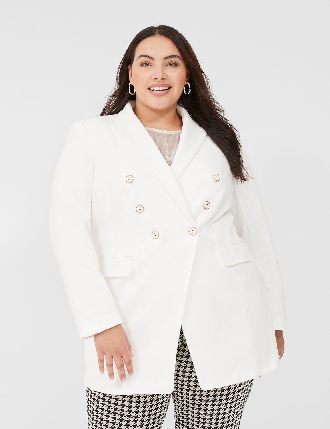 Lane bryant outlet white blazer