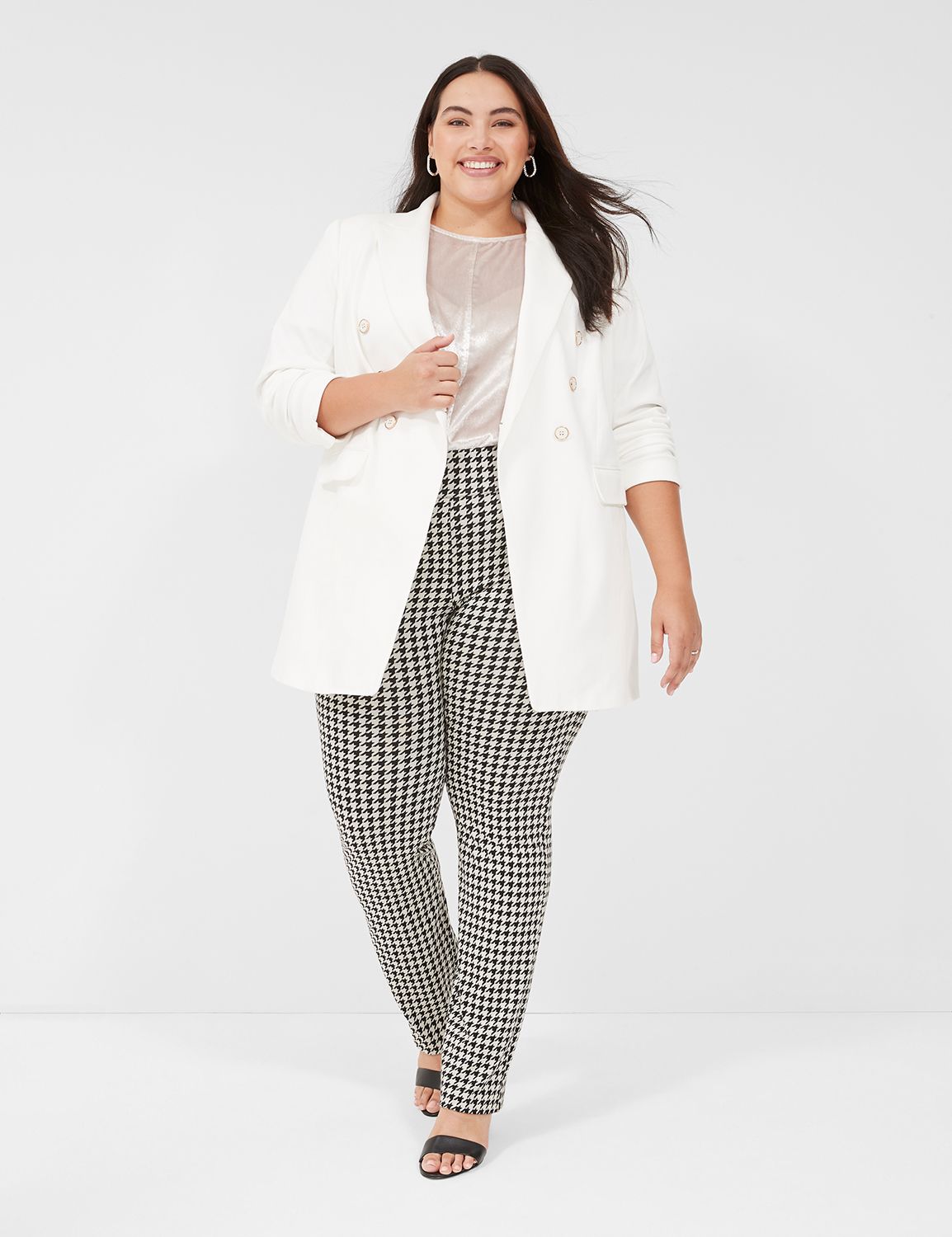 Lane bryant white clearance blazer