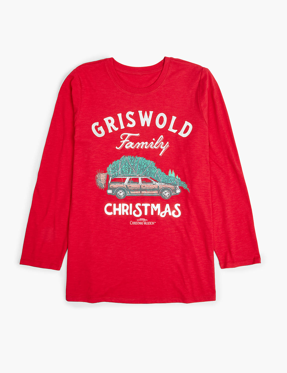 lane bryant griswold family christmas graphic tee 14/16 red