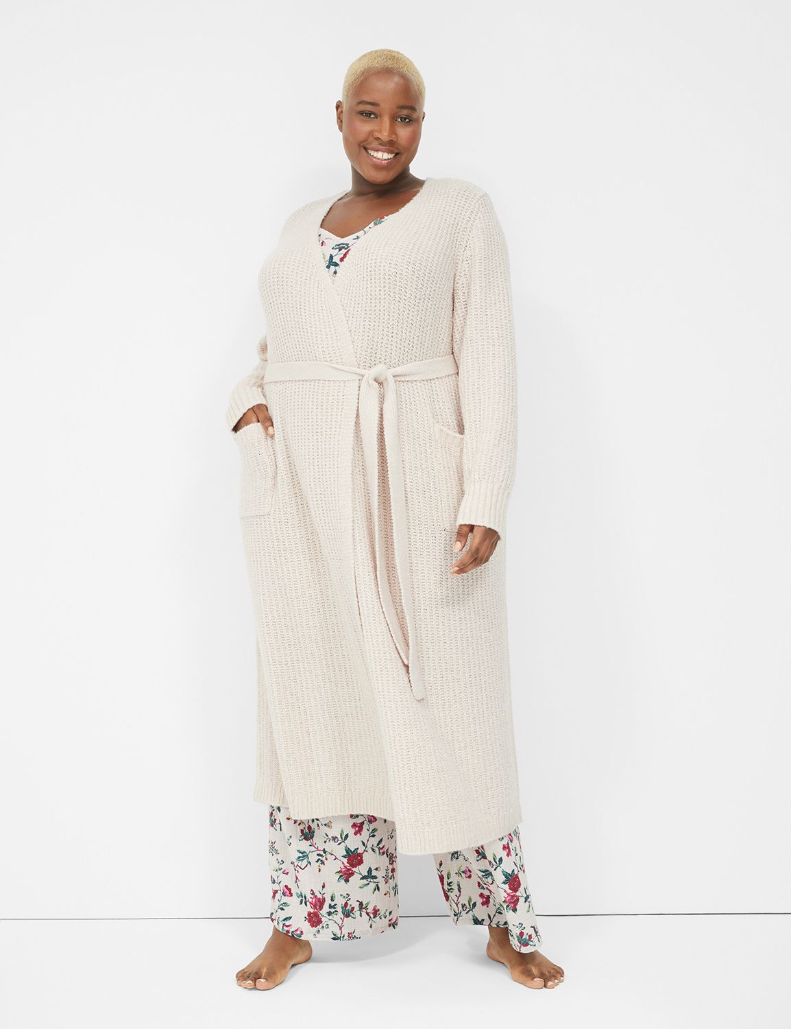 Sweater Knit Duster Robe