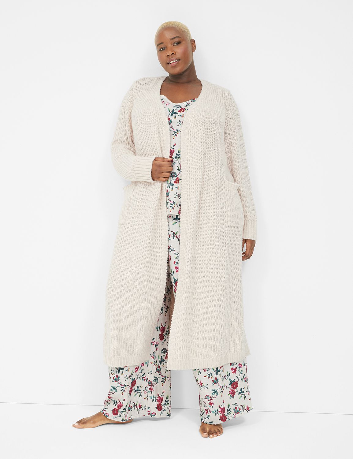 Sweater Knit Duster Robe
