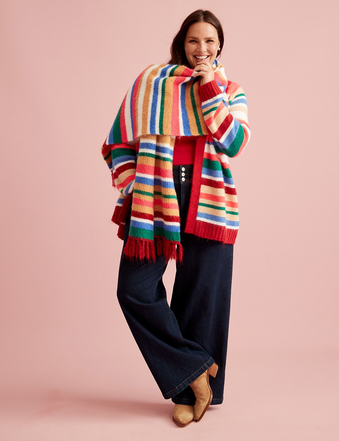 Colorful Sweater Scarf Product Image 2