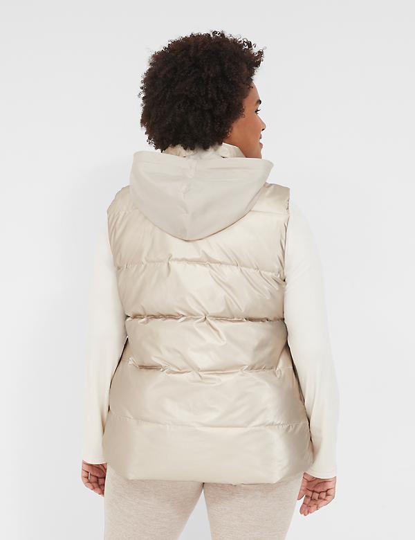 LIVI Zip-Front Shine Puffer Vest