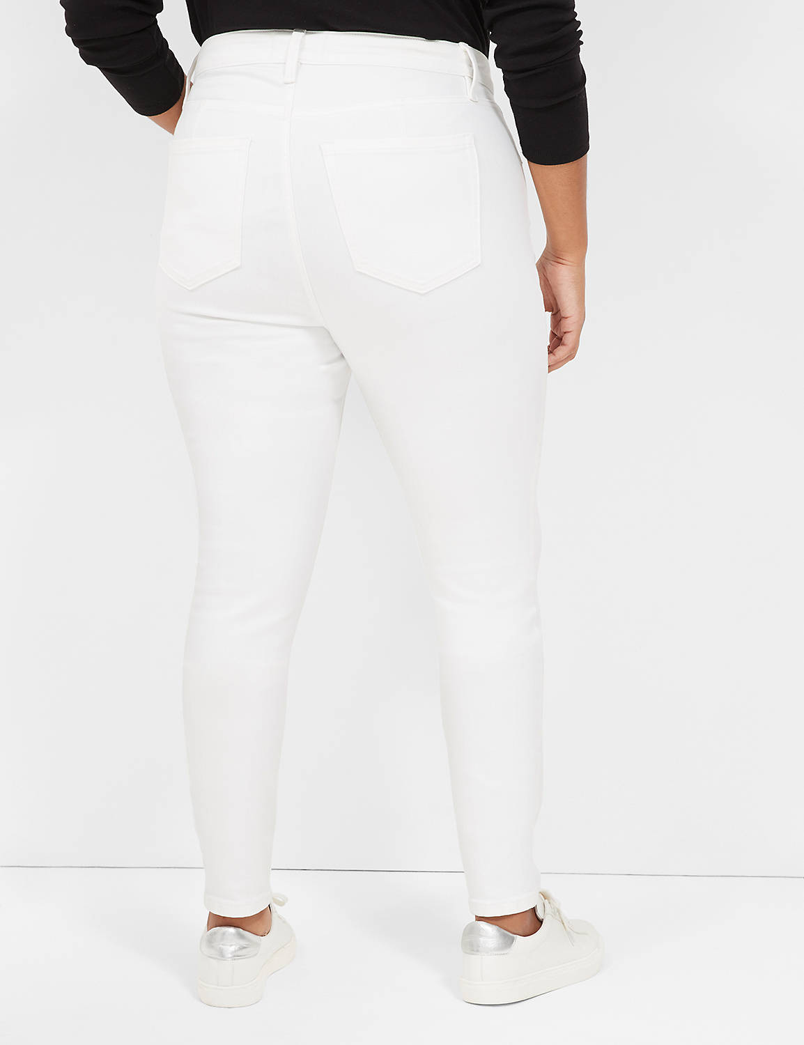 SIGNATURE MID RISE SKINNY - WHITE Y Product Image 2
