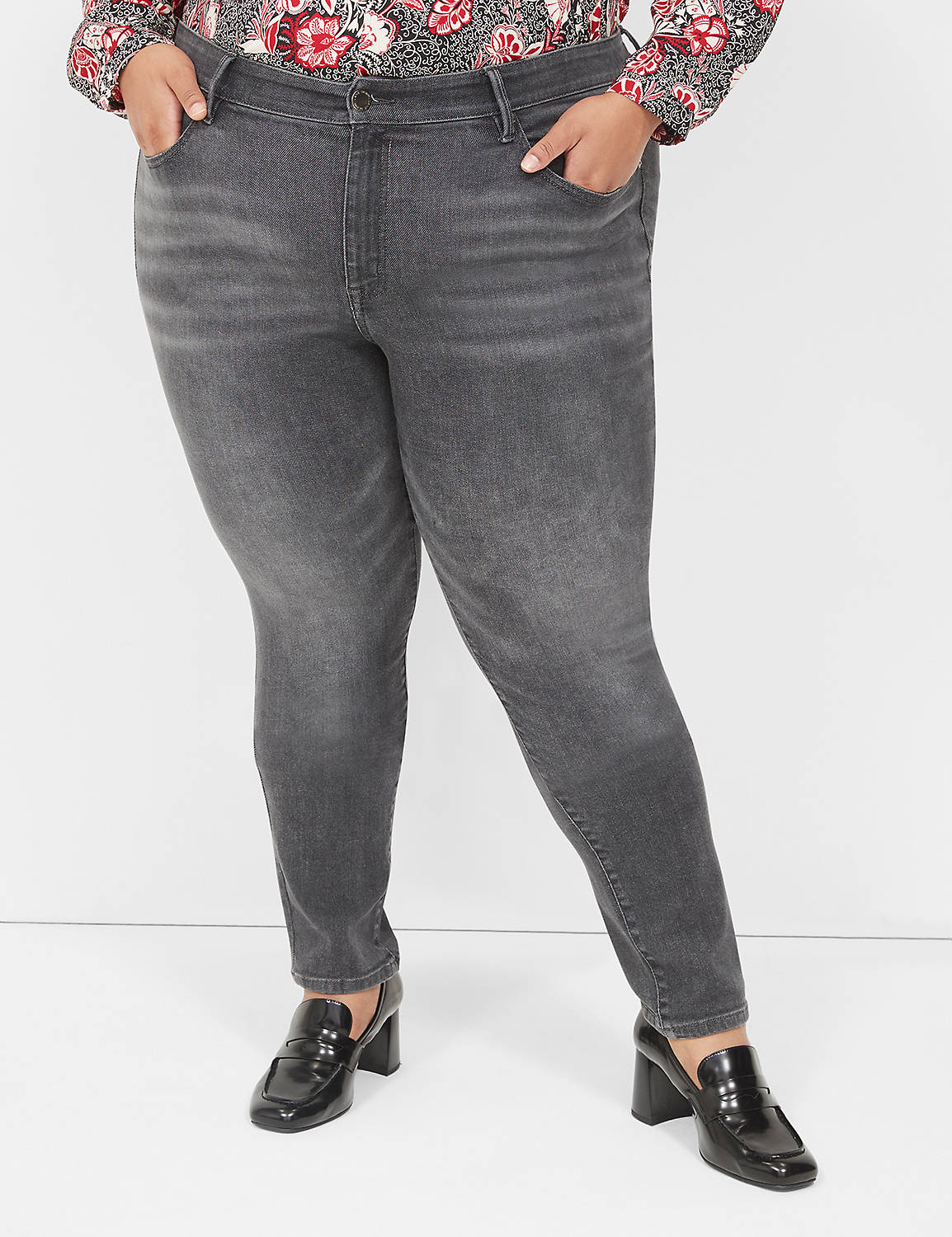 SIGNATURE MID RISE SKINNY - GREY CL Product Image 1
