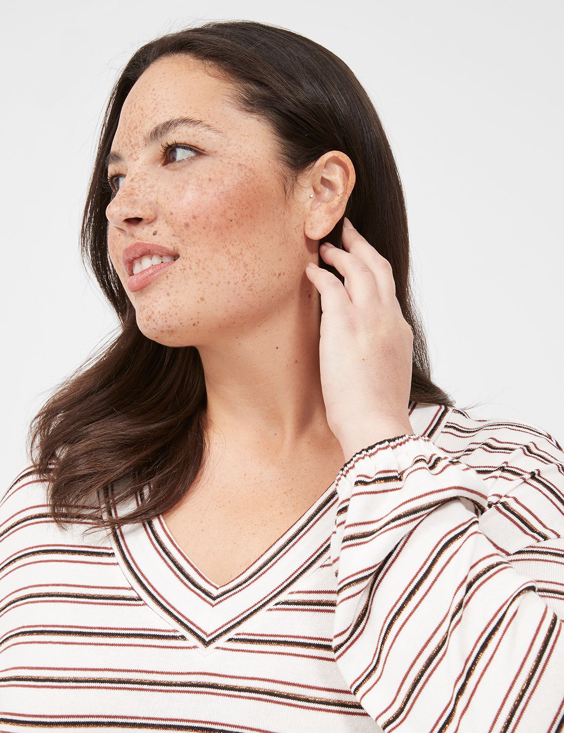 BRANWEN LUREX KNIT PULLOVER