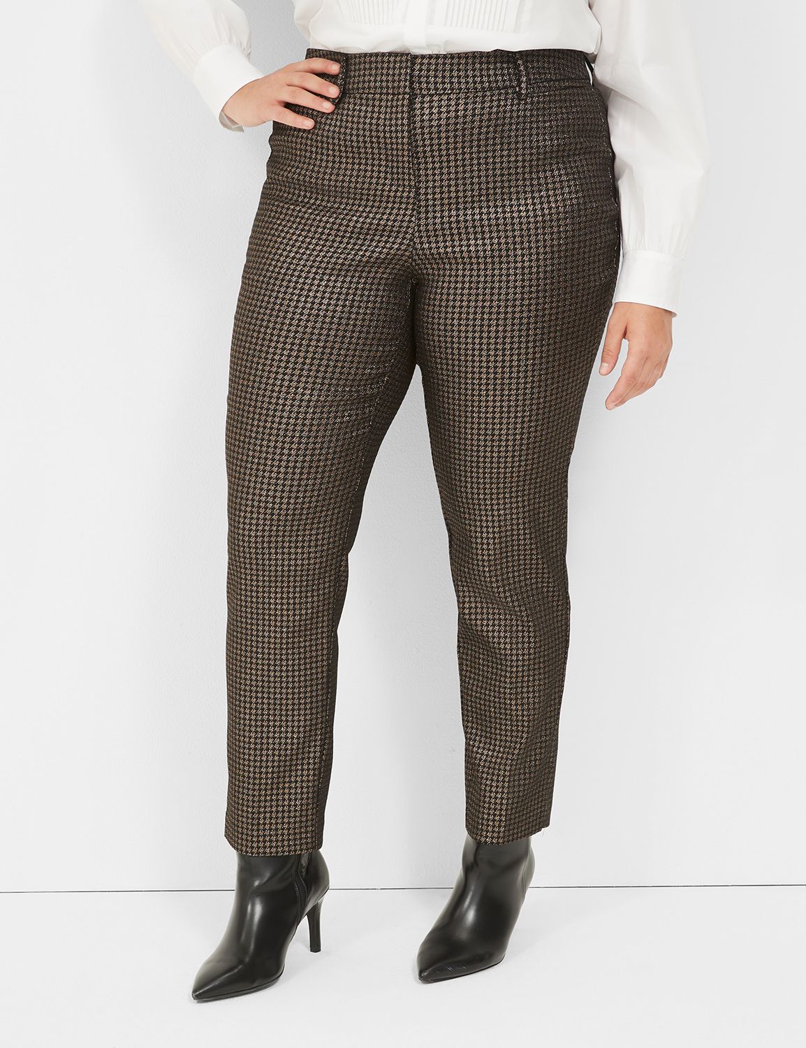 Faux-Leather Straight Leg Pant